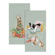 Pocket Tissues - Sleeping on the Job - Border Collie and Rabbit