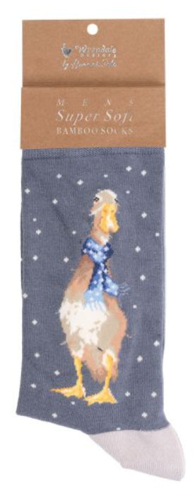 Men's Socks - Duck - Christmas Scarves