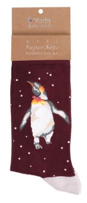 Men's Socks - Penguin - Christmas King