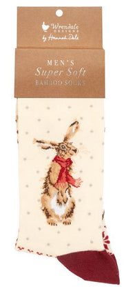 Men's Christmas Socks - Hare - Winter Hare