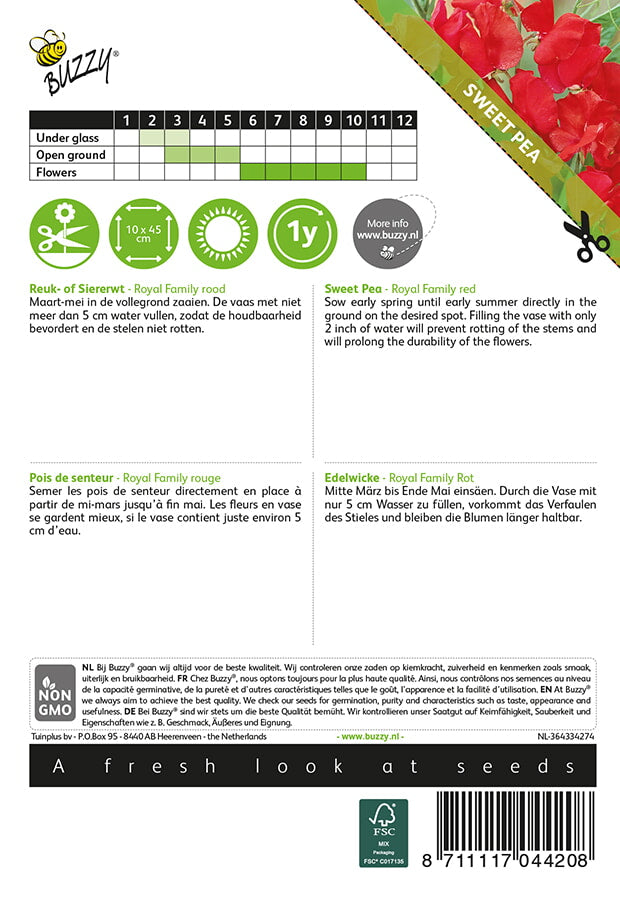 Mirisni Grašak - Royal Family Scarlet - 4g