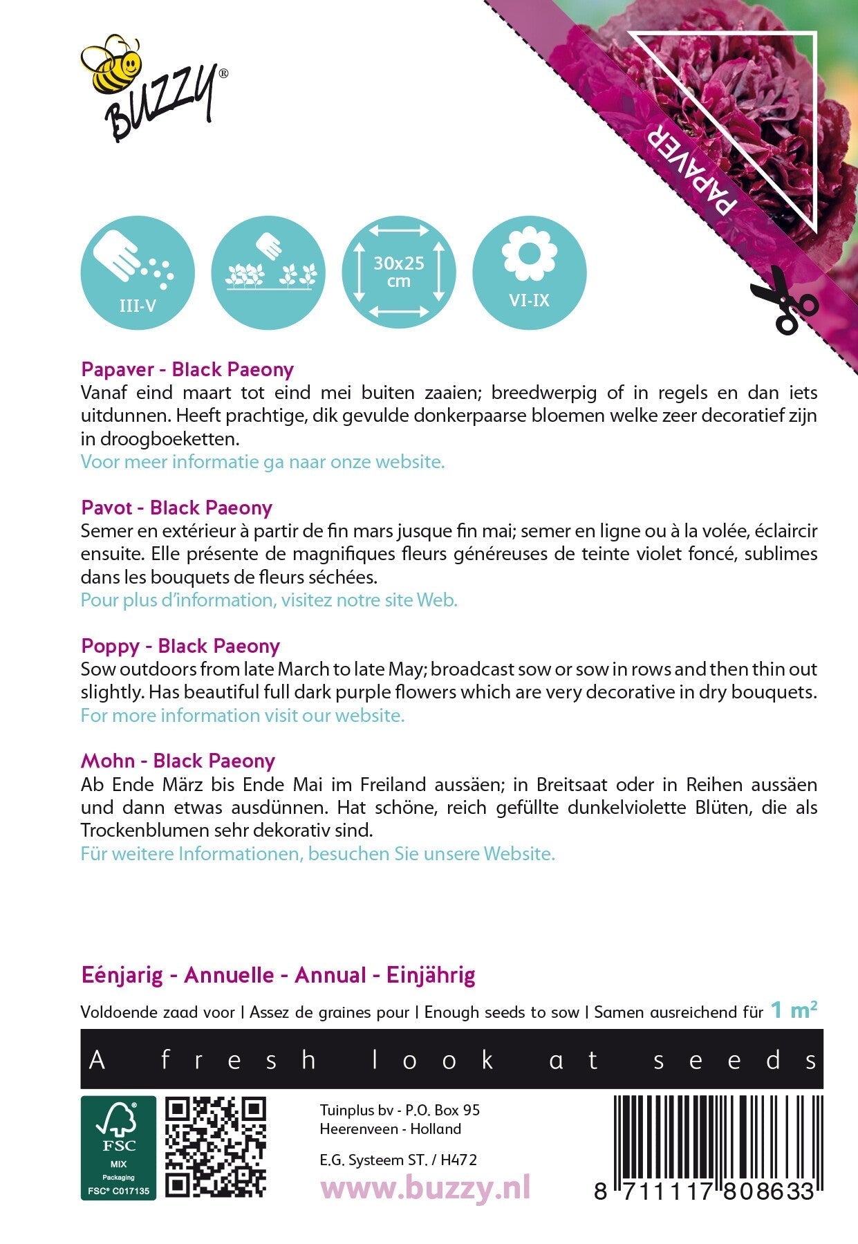 Mak - Black Paeony - 0,08g