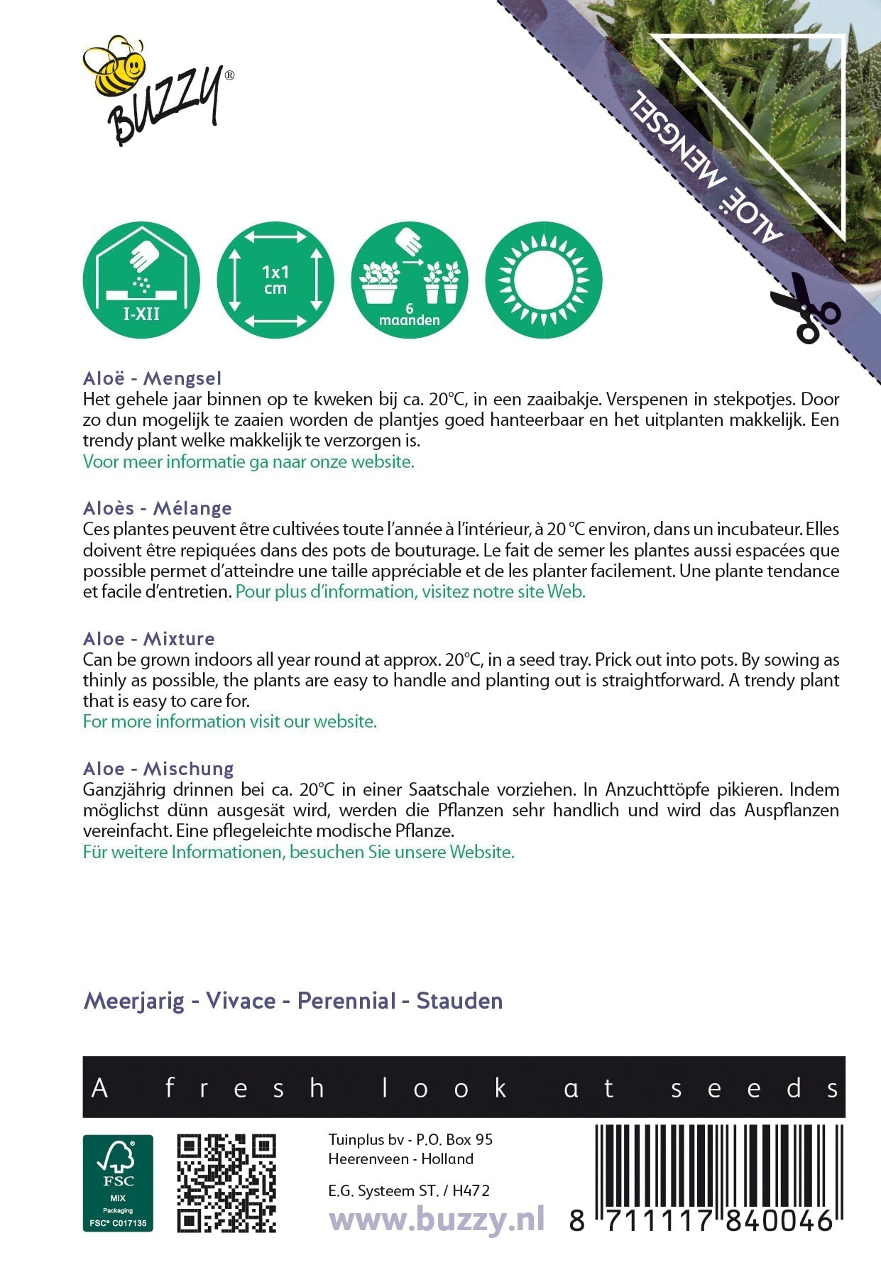 Aloë Vera - Mješavina - 5 Sjemenki