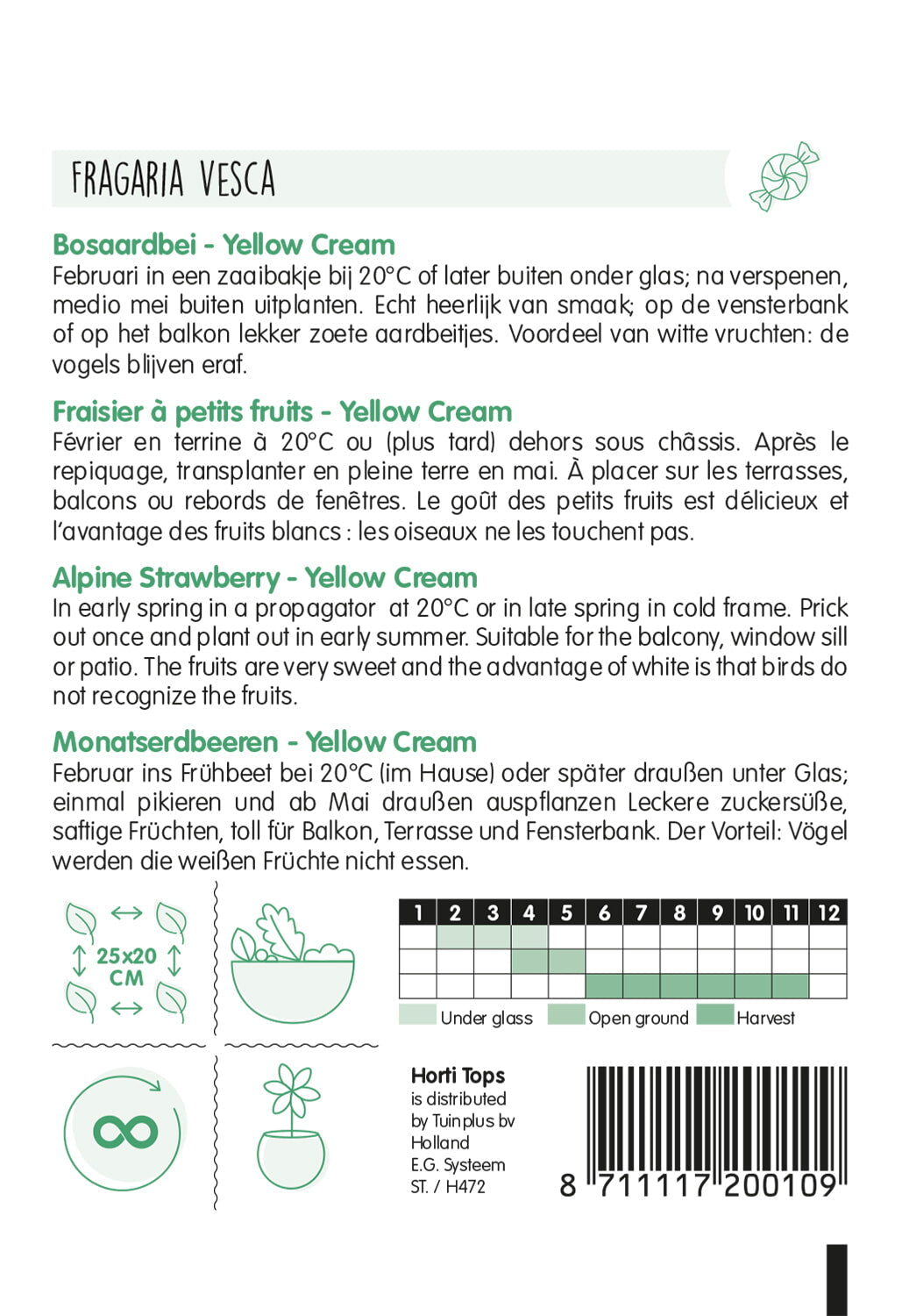 Šumska Jagoda - Žuta krema - 0,25g