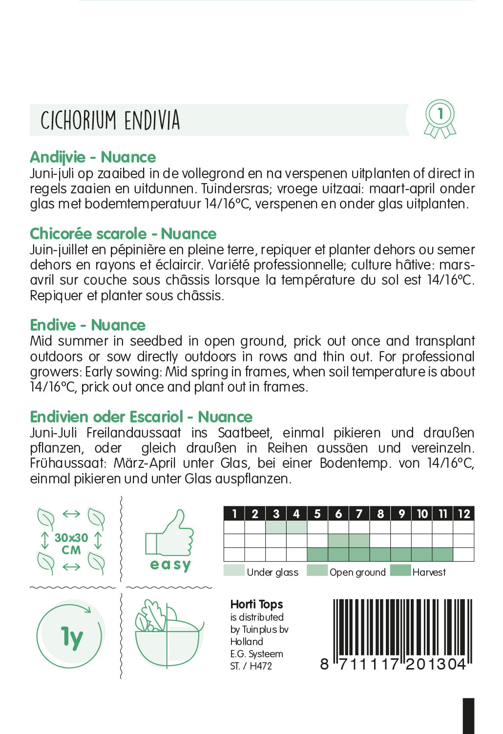 Endive - Nuance - 1g