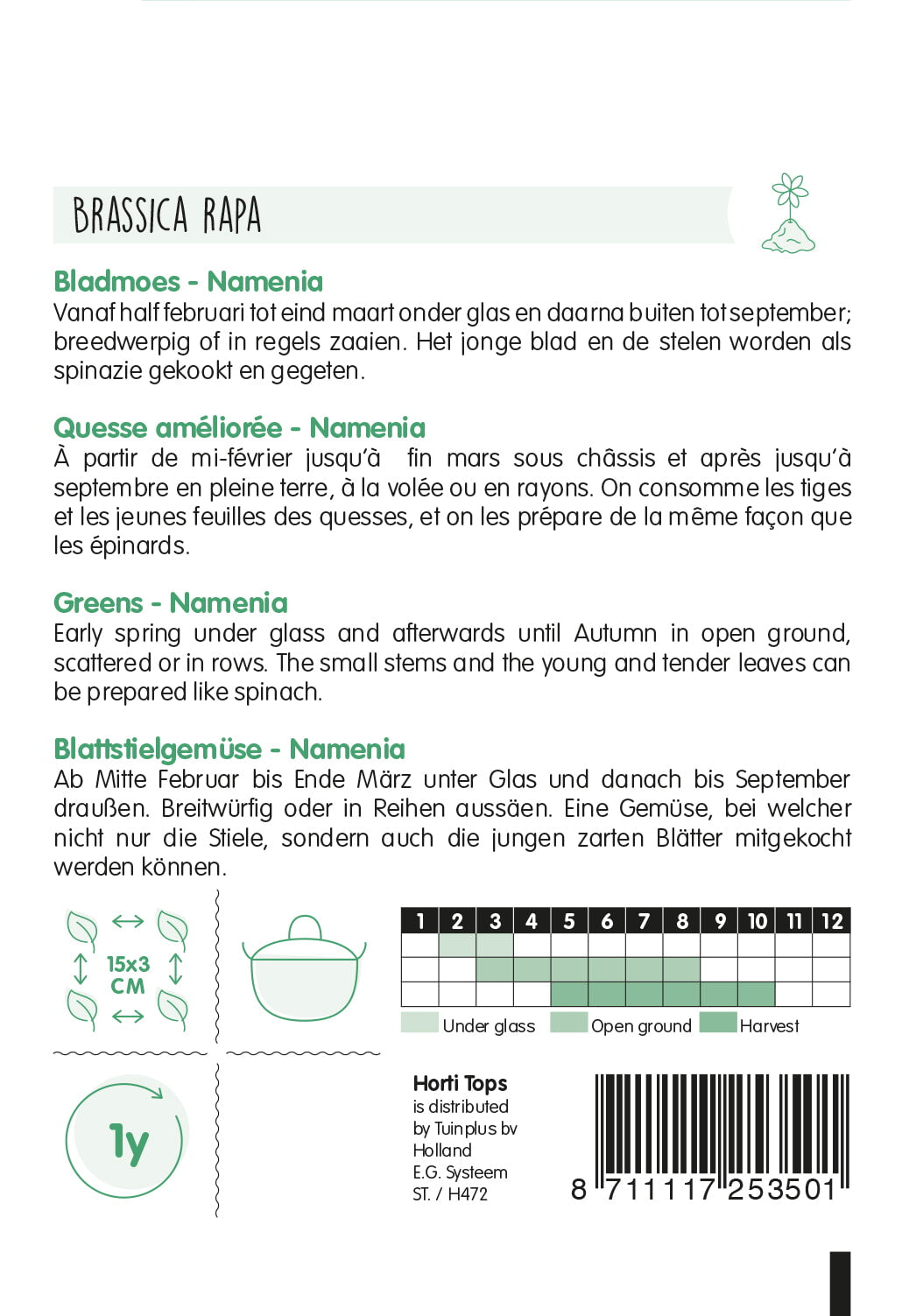 Lisnato Povrće – Namenia - 10g