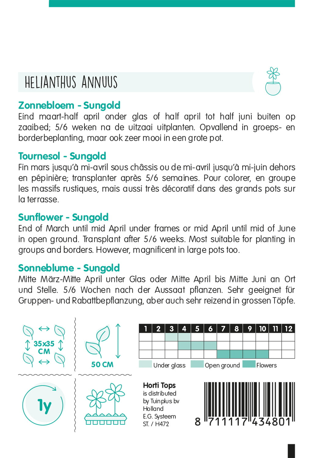Suncokret - Sungold - 2g