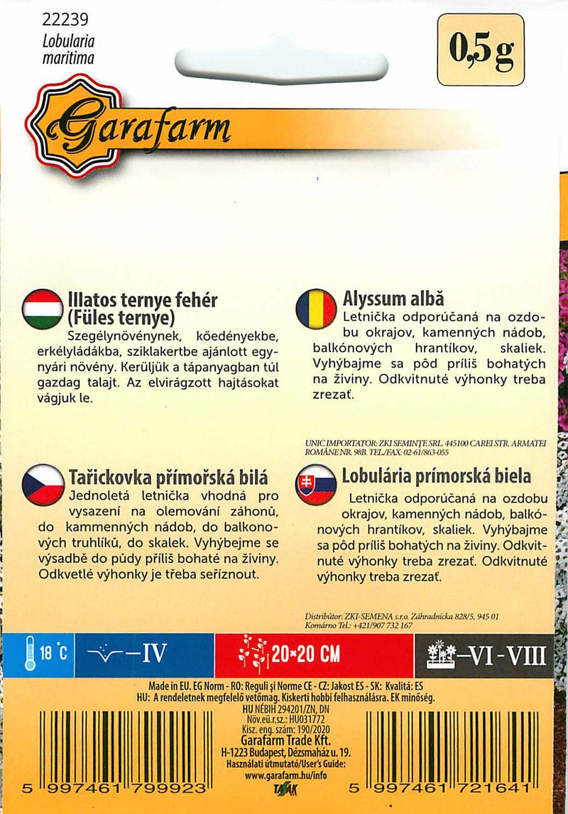 Slatki alisum - Bijeli - 0,5g