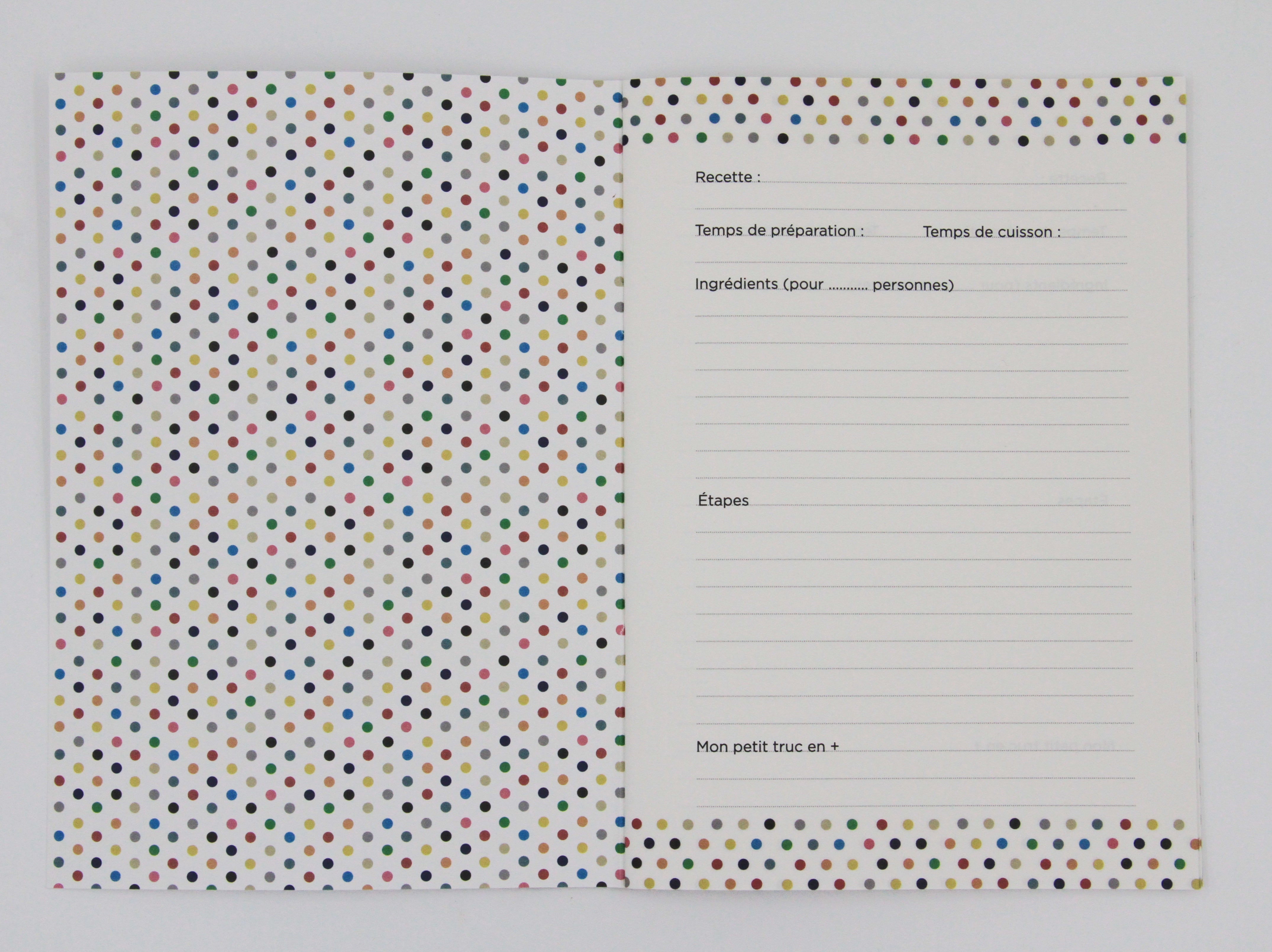 Bilježnica za Recepte A5 na Francuskom