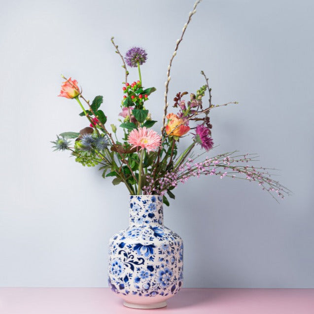 Tall Ball Vase Flower-2