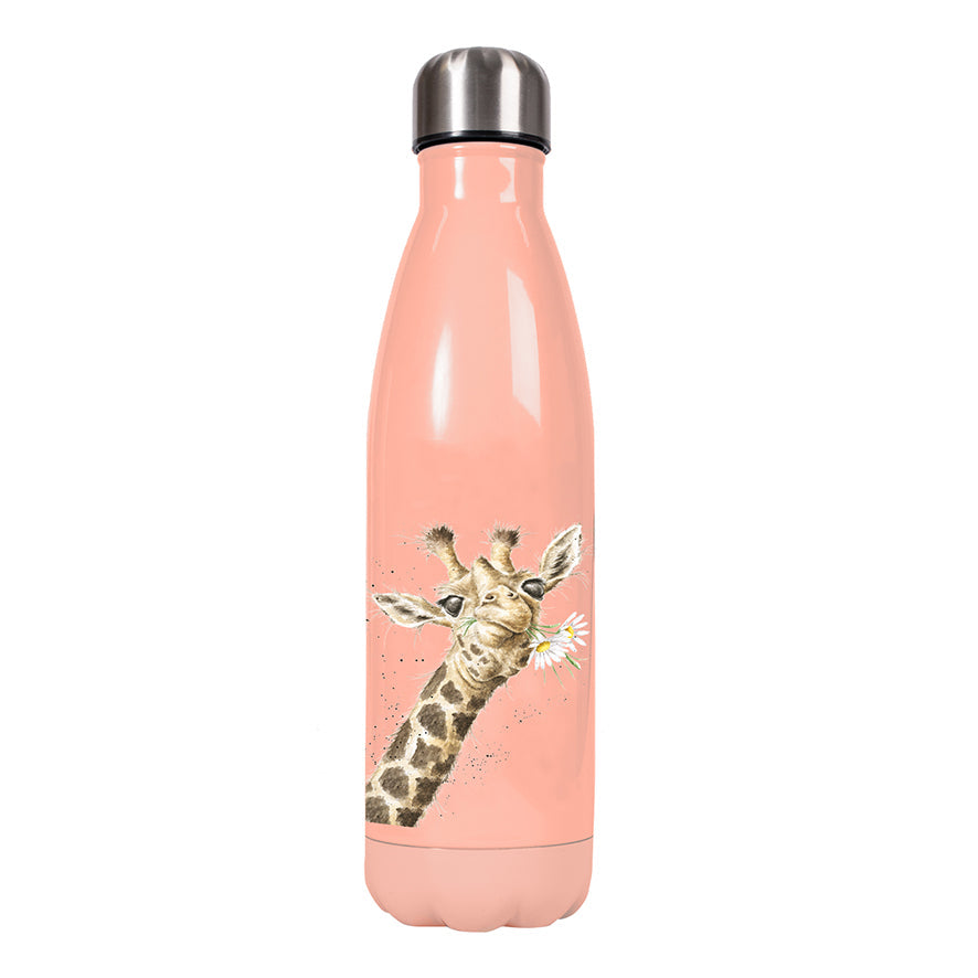 Water Bottle - Giraffe - Flowers-2